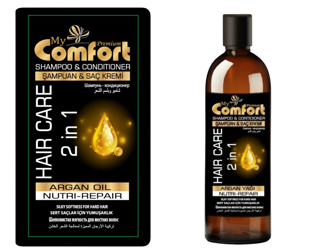 MY COMFORT | SHAMPOO 2 & 1 | KERATIN 400 ML